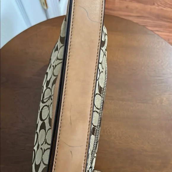 Coach Signature Monogram Shoulder Bag - Authentic - Picture 9 of 16